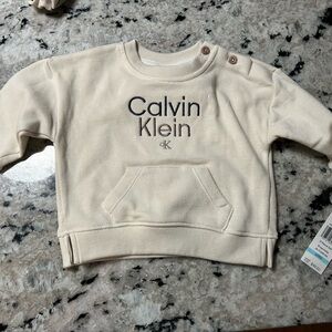 Calvin Klein Ivory Baby Pullover